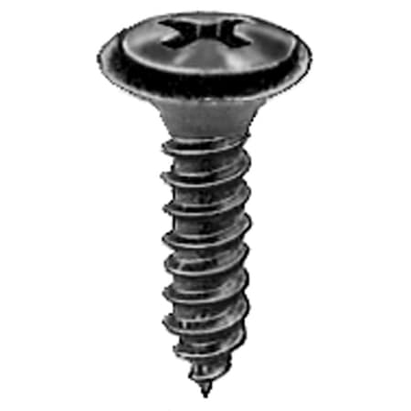 Auveco #8-18 X 5/8 PHIL OV #6 HD AB W/SEMS T.S. - BLACK OX, 100PK 10652